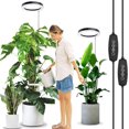 thumbnail image 1 of Grow Light for Indoor Plants Full Spectrum Plant Lamp with LEDs H/H/ Timer Dimmable Levels Spectrum Modes Height Adjustable Ideal for Growing Large, 1 of 7