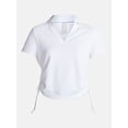 thumbnail image 6 of Avia Women's Cinched Side Pique Polo Shirt, Sizes XS-XXXL, 6 of 6