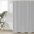 thumbnail image 4 of Grey Shower Curtain Set ，Waterproof Fabric Shower Curtains Solid Color Shower Curtains for Bathroom,Bathroom Decor 36"x78", 4 of 7