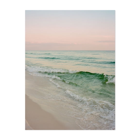 30A Waves II - Santa Rosa Beach Florida Photography Beach Ocean Waves Seascape Coastal Sunset Minimalist Unframed Wall Art Print 5 x 7 inches
