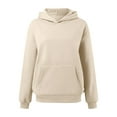 thumbnail image 4 of Krdevn Velvet Hoodie - Women's Oversized Winter Pullover, Plush Sweatshirt with Pockets for Cold Weather, Size for L, 4 of 5
