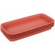 thumbnail image 1 of AURARMLET 4Ud Rectangular Plastic Plant Tray Red for Clean Indoor and Outdoor Use, 1 of 8