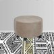 thumbnail image 4 of Round footstool covers for diameter 48-55 cm, brown, 4 of 5