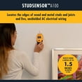 thumbnail image 4 of Zircon StudSensor A100 Scanner Mural et Localisateur Central/edge avec Détection d'Avertissement par Fil, 4 of 15