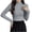 #1Gray, variant on MYAOYINo Boundaries Womens Long Sleeve Mock Neck Tee Ribbed Knit Basic Slim Versatile Top