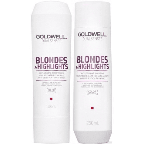 jeg er enig Skynd dig At opdage GOLDWELL DUALSENSES BLONDE AND HIGHLIGHTS ANTI-YELLOW SHAMPOO AND  CONDITIONER COMBO - Walmart.com