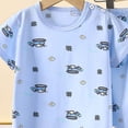 thumbnail image 4 of KPOPLK Toddler Boy Pajamas Fall Winter Pjs for Boys Long Sleeve Sets Kids Excavator Print Sleepwear Jammies Clothes Light Blue Size 9-10 Years, 4 of 5