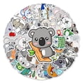 thumbnail image 1 of 50Pcs Phone Case Decals Self Adhesive Waterproof Strong Stickiness Ultra-Thin Removable Guitar Skateboard Computer Cute Koala Sti, 1 of 10
