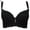 Black, variant on HEVIRGO Women Adjustable Push Up Side Gathering Furu Lace Bra Shaping Underwear,Beige 36D
