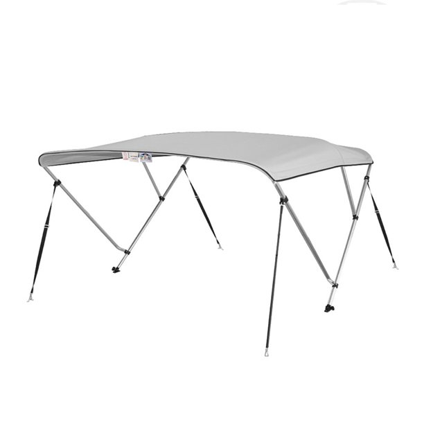 Bimini Top Boat Cover 36" High 3 Bow 6' ft. L x 79" 84" W GRAY