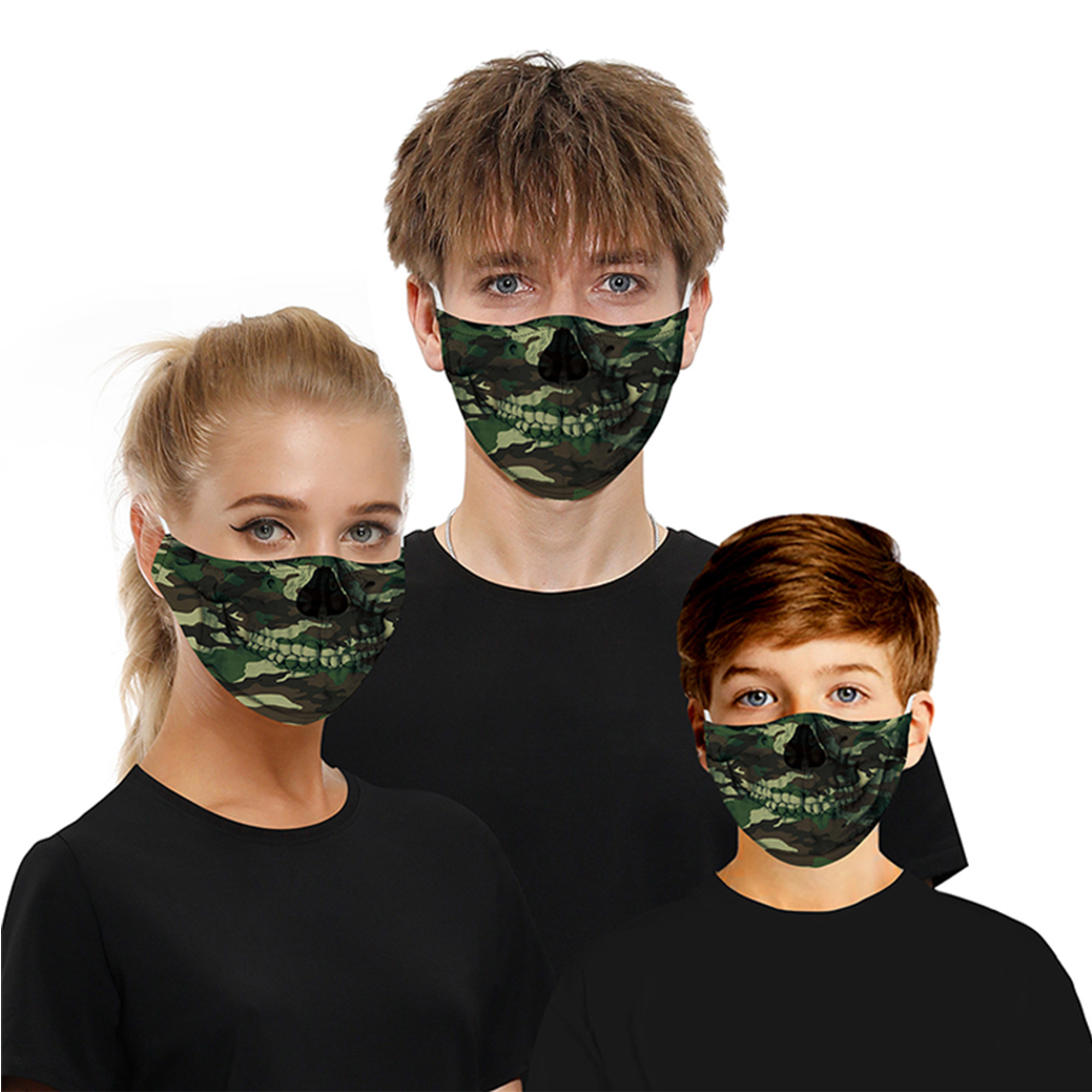 CUH Reasuable Washable 3d Funny Face Coverings Cover Cosplay Women