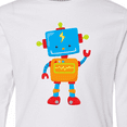 thumbnail image 4 of Inktastic Cute Robot, Colorful Robot, Funny Robot, Robotics Long Sleeve Youth T-Shirt, 4 of 5