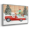 thumbnail image 3 of Santa on Wheels II - Framed Gallery Wrapped Holiday Canvas - 27 x 41 - Silver Frame, 3 of 8