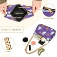 thumbnail image 2 of FORMRS Womens Shoulder Bag with Chain Strap Clutch Purse Cute Tote Handbag, Halloween Purple Ghosts, 2 of 7