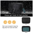 thumbnail image 5 of Mosiso Camera Case Crossbody Shoulder Messenger Bag, DSLR/SLR/Mirrorless Photography Vintage PU Leather Flap Gadget Bag with Rain Cover for Canon/Nikon/Sony Camera and Lens, Teal Green, 5 of 7