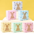 thumbnail image 4 of RYDCOT 12Pcs Easter Treat Boxes, Candy Color Cute Bunny Paper Box Colorful Basket Containers Spring Party Gift Boxes for Classroom Goodie Cookie Candy Sweet Party Favors, 4 of 6