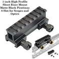 thumbnail image 2 of 360 Tactical Low-Profile Full Size Riser Mount, 0.5" High 13 Slots Riser Mount 0.5 inch High for Scopes and Optics Three T Trading (Pack of 2-1 Inch High & 0.5" Inch Rise Mount), 2 of 7
