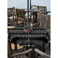 thumbnail image 2 of Outdoor Tablecloth with Umbrella Hole for Patio/Picnic/Party/Camping, Black Boho Geometric Waterproof Table Cloth Round Cover Washable, Abstract Art Dots Striped (Dia 60"), 2 of 8