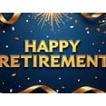 thumbnail image 5 of LUUFILx Happy Retirement Banner Backdrop Party Supplies Golden Balloons Decor Background Celebration Photography Props Decorations Event, 5 of 9