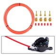 thumbnail image 4 of Tubo de aceite hidráulico Baoblaze Cable de línea de freno bicicleta montaña Reemplazo aceitunas latón inserciones sistema latón rojo, 4 of 8
