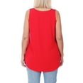 thumbnail image 3 of Zenana Women & Plus Relaxed Fit Scoop Neck Sleeveless Round Hem Blouse Tank Top, 3 of 4
