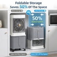 thumbnail image 6 of KTO 4-IN-1 Evaporative Air Cooler, 2500CFM Portable Swamp Cooler with 10GAL Detachable Water Tank, 3 Ice Packs, Indoor Outdoor Air Cooler for Garage Patio Room, 6 of 13