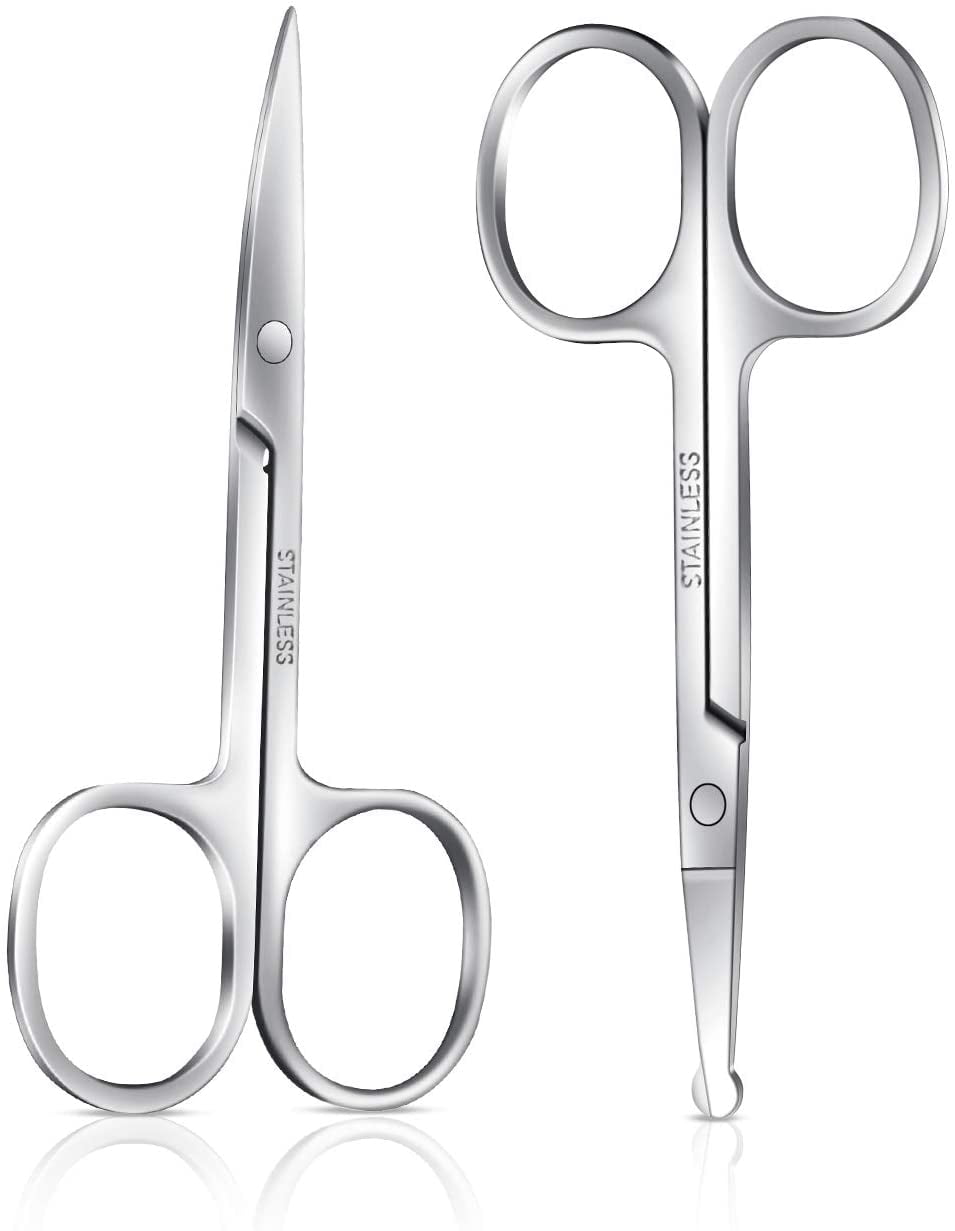 Small Scissors For Grooming  Stainless Steel Straight Tip Scissor For Hair  Cutting Beard Ear Eyebrows Moustache Nose Trimming  Fruugo IN