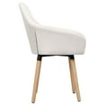 thumbnail image 2 of vidaXL Dining Chairs 2 pcs Cream Fabric, 2 of 4