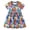 Navy, variant on Ulanda Toddler Girls Dress Cotton Casual Short Sleeve Striped Jersey Dresses Summer Cartoon Dinosaurs Appliques Shirt 2-7Y (White,6-7 Years)