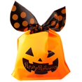 thumbnail image 1 of 50PCS Snack Decoration Wedding Favors Halloween Decoration Party Supplies Spider Ear Cookie Bag Baking Gift Bag Package YELLOW, 1 of 1