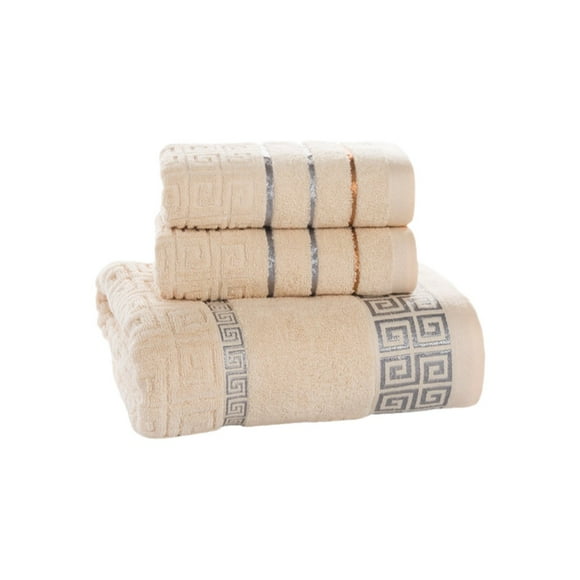 Juego de toallas de baño de algodón con diseño de la Gran Muralla y la Puerta de la Ciudad