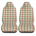 thumbnail image 2 of ZICANCN Car Seat Covers Front Seats Only, Red Green Plaid Check Automotive Seat Covers Protectors for Cars Trucks Suv 2 Pack, 2 of 8