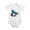 White, variant on Penguin Hip Hop Ice Dance Baby Bodysuit, 100% Cotton Short Sleeve Snap Romper, 0-12 Months