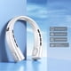 thumbnail image 4 of Ventilador eléctrico sin aspas Ventilador de cuello manos libres USB Pantalla digital (estándar blanco), 4 of 5