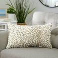 thumbnail image 5 of Sunbrella  Tan Leopard Indoor/Outdoor Pillows, Set of 2, Corded Tan Leopard 12" x 24", 5 of 5