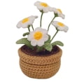 thumbnail image 6 of Farfi 1 Set Vibrant Color Simulation Flower Creative DIY Crochet Kit Tulip Potted Crochet Material Bag (Type C), 6 of 13