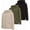 Black, Army Green, Doeskin, variant on VeFlora Boys 3 pack zip up hoodie Fleece long sleeve essentials hoodie for boys Athletic Kids Clothes Size