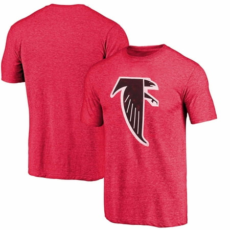 - Atlanta Falcons NFL Pro Line Throwback Logo Tri-Blend Short Sleeve T-Shirt - Red