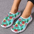 thumbnail image 4 of Pretty Tropical Flower Printing Women Flat Shoes Summer Breathable Slip-on Mesh Sneakers Lightweight Loafers Zapatos, 4 of 9
