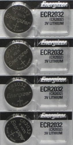 4 x Energizer CR2032 2032 Battery Watch/Electronic 3v 3 Volt Lithium Button Cell Batteries
