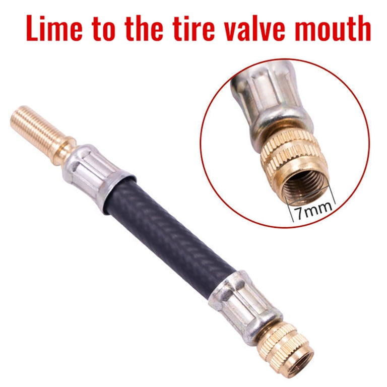 2 Rallonges De Valve De Pneu - 160mm - Caoutchouc Flexible - Pour Gonflage Roues Difficiles D'accès