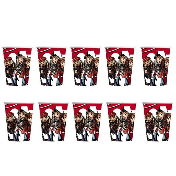 Bratz Girls Party Supplies Cups Birthday Tableware Disposable Paper Mouthwash Drinking Cups