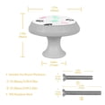 thumbnail image 4 of 4PCS Round Paw Cabinet Fluorescence Knob Glowing in the Dark Furniture Drawer Pulls Handle with Screws, 4 of 5