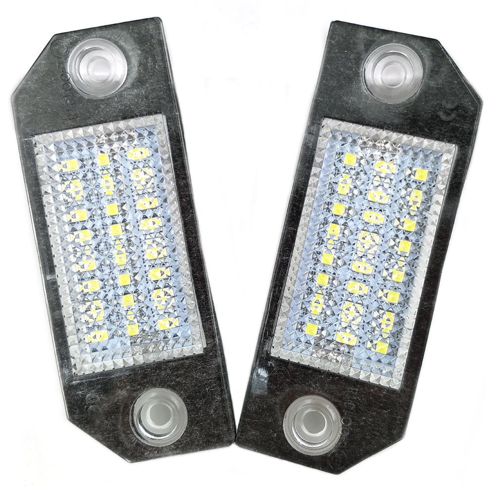 Nikauto 2Pcs 6500K LED License Plate Light 3528SMD Number Plate Light for Ford Focus C-MAX 2003 Ford Focus MK2 2003-2008