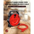 thumbnail image 3 of Bobina de cable DEWENWILS con 4 tomas de corriente, 2 puertos USB de 3,4 A, 3 of 7