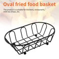 thumbnail image 2 of Oval Iron Fried Food Basket Fruit Basket Metal Wire Basket Food Container for Home Kitchen Store, 2 of 8