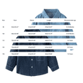 thumbnail image 3 of EnJoCho Toddler Baby Denim Shirt Little Kids Boys Girls Long Sleeve Button Down Pocket Cotton Jean Top Classic Spring Fall Outfit, 3 of 9
