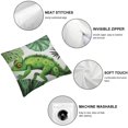 thumbnail image 6 of Tropical Chameleons Palm Leaves Pillow Cases King SizeMicrofiber Pillowcases with Hidden Zipper Soft Comfortable Bed Pillow Covers, 6 of 7