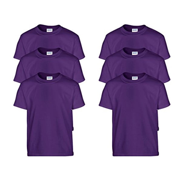 Gildan Men's Heavy Cotton T-Shirt - 5000 (Pack Of 6)