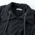 thumbnail image 3 of Gabardina para Mujer Manga Larga Cálida Botones Delgados Abrigo Largo A Prueba De Viento Otoño Invierno Chaqueta Parka con Cuello De Solapa (XL), 3 of 4